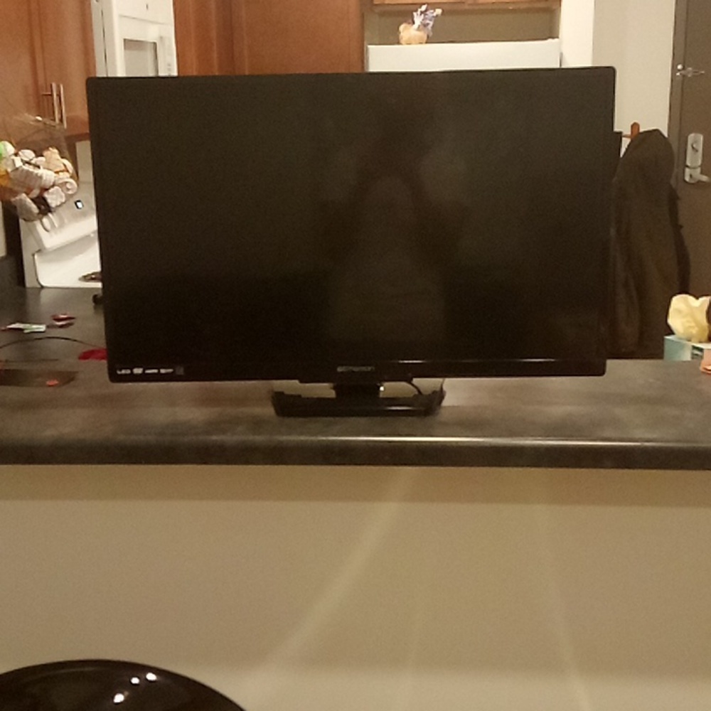 Emerson 13"×29" flat screen T.V. (built in D.V.D. player) (remote included)